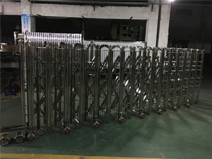 Tự động có thể thu vào thép không gỉ accordion gấp Cổng màn hình thuận tiện ứng dụng khách sạn với mô hình mở tự động - Product Image 4