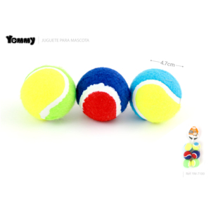 Giocattolo per Cani a Forma di Palla da Tennis Yommy 9cm, Accessorio Interattivo per Animali Domestici - Product Image 6