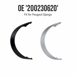 200230620 Copertura Decorativa Faro Nero Lucido Opaco Argento Adatta per <span class=keywords><strong>Peugeot</strong></span> <span class=keywords><strong>Django</strong></span> Moto Ricambi Auto - Product Image 1