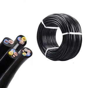 PVC Cobre Core Automotive Wire Cable Alta Qualidade Condutor Elétrico RVV 4x2.5MM Cabo De Alimentação