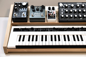Custom Wooden Music <strong>Synth</strong> <strong>Stand</strong>(No Electronic Keyboard) With Pedal Shelf Desktop <strong>Stand</strong> Pedalboard for <strong>Synth</strong> and Effects - Product Image 4