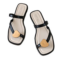 XIXITIAO sandales femme de haute qualité pantoufle à la mode chaussures plates diapositives chaussures d'été appartements femmes fantaisie sandales pour dames