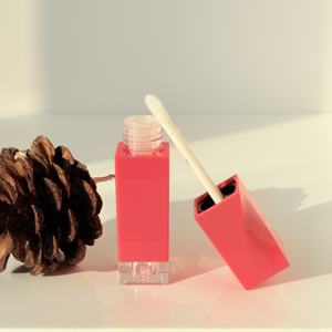 Nouveauté : <span class=keywords><strong>tube</strong></span> vide pour gloss à lèvres de 4 ml, contenant pour baume à lèvres, carré, rouge, tubes et boîte pour gloss à lèvres personnalisés avec logo - Product Image 6