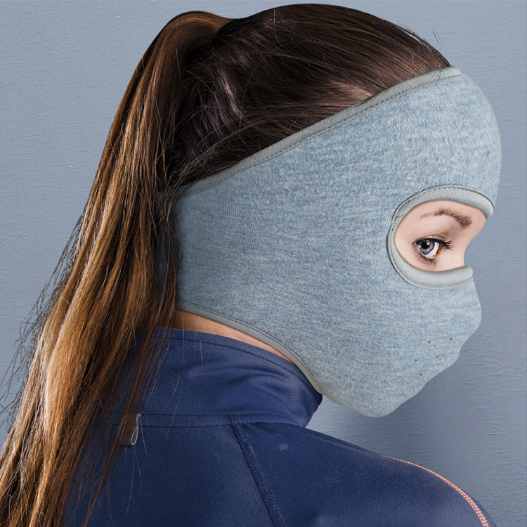 A1000  Windproof Cycling Veil Full Face Camo Winter Warm Ski Motorcycle Viking Balaclava Hook and Loop Fasteners Earmuffs