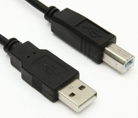 Câble USB2.0 AM vers BM pour imprimante ordinateur Mobile Camera-1m/5m/1.5m longueurs avec gaine en PVC charge tresse blindage gris