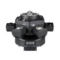 Lampu Moving Head LED RGBW 120W 25 Saluran Kontrol Suara Strobo UV untuk Taman Hiburan, DJ, Pesta, dan Klub