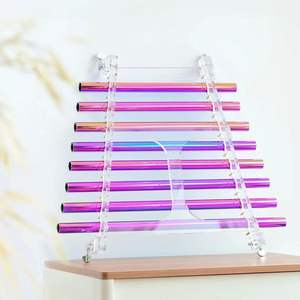 Instrumento Musical de meditación de yoga, arpa colorida para cantar con estuche para instrumento de arpa curativo - Product Image 1