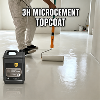 Scellant microciment bicomposant VALIDEA 3H, haute dureté, finition satinée, imperméable, résistant aux taches, faible teneur en COV, revêtement mural et de sol en spray