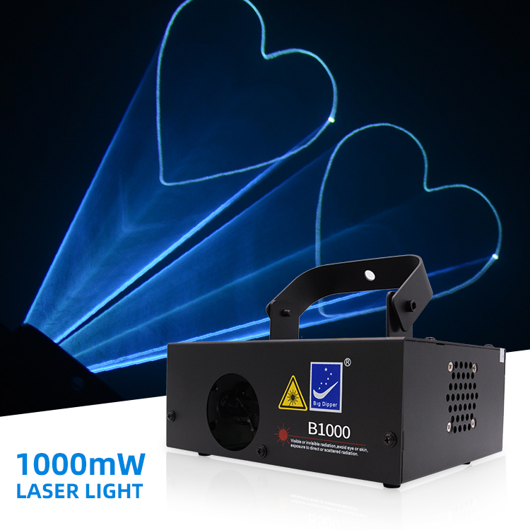 Big Dipper B1000 1W Blue Laser Light - 50+ Patterns for Djs