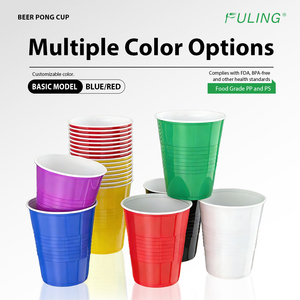 Gobelets jetables <span class=keywords><strong>en</strong></span> <span class=keywords><strong>plastique</strong></span> PP FULING, rouge, <span class=keywords><strong>bleu</strong></span>, jaune, pour boissons froides, gobelets <span class=keywords><strong>en</strong></span> <span class=keywords><strong>plastique</strong></span> pour beer pong, pour fêtes, Vasos Plastico - Product Image 3