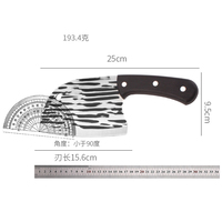 Tête de poisson martelée forgée coupe tranchante légère couteau de cuisine domestique en acier inoxydable à double usage