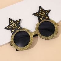 Lunettes de soleil étoiles scintillantes pour le Nouvel An, accessoires amusants pour photos de réveillon, idéales pour les fêtes et décorations de festival