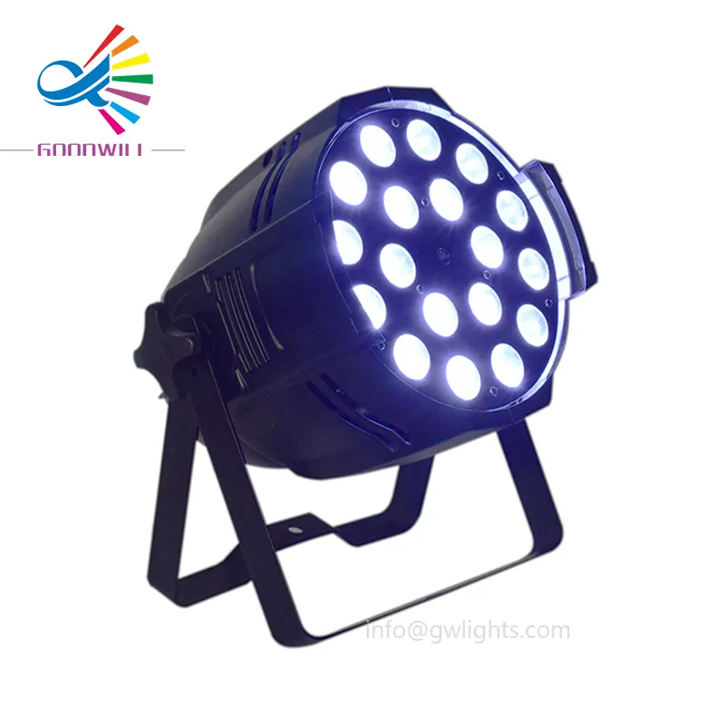 Chinese factory 18x15w 4 in1 rgbw 18x10w light led zoom par cannon for large club