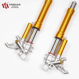 โช้คอัพหน้าอะลูมิเนียม CNC ปรับได้สำหรับรถมอเตอร์ไซ<span class=keywords><strong>ค</strong></span>์ KINGHAM สำหรับ Aprilia SR MAX YAMAHA <span class=keywords><strong>NMax</strong></span> XMax HONDA BWM Vespa - Product Image 2