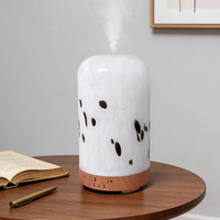 Diffuseur d'arômes électrique en verre, humidificateur d'air, lumière de nuit LED écologique, utilisation hôtelière et domestique, compatible français, 101-200 ml