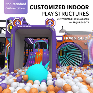 Parco Giochi Commerciale Indoor su Larga Scala con Giochi Interattivi, Trampolino e Percorso a Ostacoli per Centro di Intrattenimento Familiare - Product Image 4