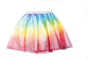 Regenbogen Pailletten Tutu Rock für Mädchen Prinzessin Tanzrock im atmungsaktiven Casual Style mit Plus Size für Kinder - Product Image 3