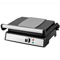 Barbecue électrique sans fumée, 2 ou 4 tranches, panini, barbecue commercial, contact de presse, sandwich, grill