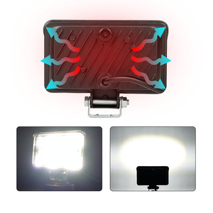 LiuHJG carré classique <span class=keywords><strong>Design</strong></span> Durable moto travail lumière LED vélo 2 lentilles jaune blanc couleur antibrouillard - Product Image 4