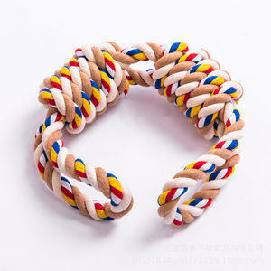 Großes Baumwollseil-Spielzeug für Hunde und Katzen, interaktives Kauspielzeug, bissfest, für Zerrspiele, Haustierzubehör - Product Image 5