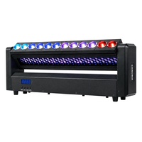 Barre LED à tête mobile RGBW 4-en-1 12x15W, projecteur de scène DMX512 à rotation continue à 540 degrés pour éclairage de fête et de club