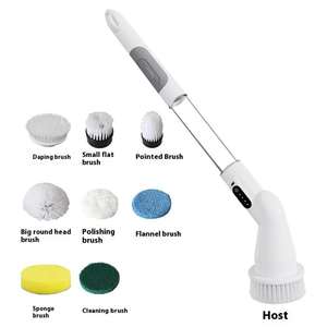 Vente en gros de brosses de nettoyage électriques personnalisées avec têtes de brosse pour salle de bain douche chaussure voiture nettoyage de la maison - Product Image 2