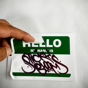 Pegatina de vinilo destructible de seguridad personalizada, logotipo de marca impermeable, adhesivo de papel frágil de un solo uso, pegatinas de cáscara de huevo - Product Image 3