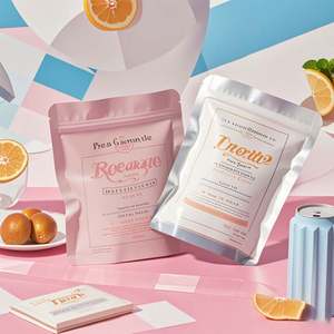 Custom Printed Small Cute Stand-Up Plastic <b>Bags</b> Moisture-Proof Gravure Printing for Candy & <b>Cookie</b> Cotton Packing - Product Image 3