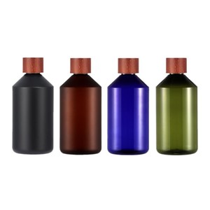 Botella Cosmética Minnie Close Skin de 300 ml, Vidrio Esmerilado con Tapa de Madera para Tónico, Desmaquillante, Botellas Recargables - Product Image 4