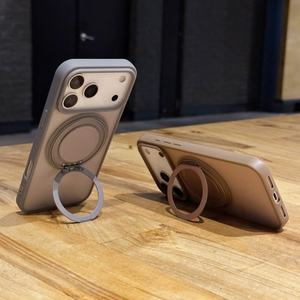 เคสโทรศัพท์มือถือแบบใสกึ่งด้านพร้อมที่ยึดแม่เหล็ก รองรับการชาร์จไร้สาย ป้องกัน 360 องศา สำหรับ 17/Air/<span class=keywords><strong>Pro</strong></span> <span class=keywords><strong>Max</strong></span> - Product Image 5