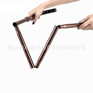 Shunkangda Telescopic <b>Walking</b> <b>Stick</b> Coffee Brown Lightweight Portable Outdoor Hiking Elderly Use - Product Image 3