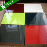 Tablero MDF UV de alto brillo de 18mm de grado E0/E1 tableros laminados de melamina para cabibet de cocina