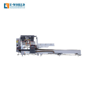 <span class=keywords><strong>Vente</strong></span> directe d'usine - Machine de fabrication de fenêtres et de portes - Scie à découper automatique à double tête CNC pour UPVC/aluminium/PVC avec moteur - Product Image 1