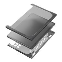 Housse de protection antichoc 2 en 1 à double couche avec support pour HP ENVY X360 °   Étui pour ordinateur portable 14 pouces 2024