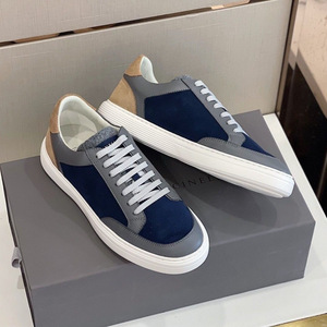 Baskets en Cuir pour Hommes Tendance, Style Patchwork, Basses, Décontractées et Élégantes, avec Doublure en Mesh Durable - Product Image 6