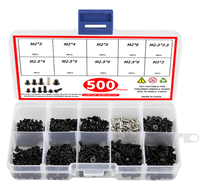 500 pièces M2 M2.5 M3 vis ordinateur portable ordinateur portable Kit d'assortiment de vis assorti utilisant pour IBM pour HP pour Dell pièces de matériel