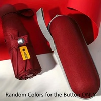 Mini parapluie personnalisé avec logo, coupe-vent, pliable, compact, de poche, pour la pluie et le soleil, idéal pour les voyages, les affaires, les cadeaux promotionnels, vente en gros, fournisseur chinois