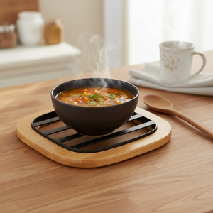 Set de table noir et bambou Elie - Product Image 3