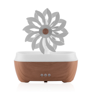 Mulino a vento di vendita caldo aromatico 7 Led di colore umidificatore domestico portatile diffusore di Aroma goccia di pioggia ultrasonica - Product Image 6