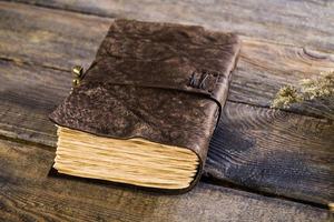 Luxury Genuine Leather <b>Journal</b> Handmade Deckle Edge Paper Blank Notebook Vintage Spell Book Travel Diary Sketchbook <b>Writing</b> - Product Image 4