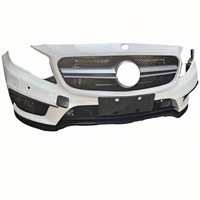 Radiador de montaje de parachoques delantero de segunda mano Original de alta calidad para mercedes-benz GLA45 AMG W156 incluye luz antiniebla CLA