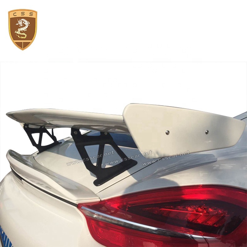 Mise à niveau GT-F Style Aileron Arrière En Fiber De Carbone Pour Porsche Boxster Cayman 981 GT Aile