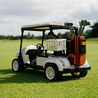 Modèle de chariot de golf en blocs de construction en plastique ABS, 807 pièces, jouet de construction DIY, thème transport, pour enfants de 5 à 7 ans, échelle 1:1