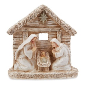 Figurina di <span class=keywords><strong>presepe</strong></span> di natale dipinta a mano Decorchristian Holy Family Figure con Baby Jesus <span class=keywords><strong>presepe</strong></span> Figurine artigianato artistico - Product Image 6