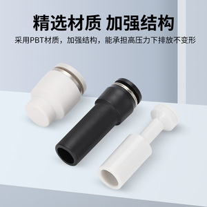 ฝาครอบปลั๊กต่อแบบนิวเมติก พลาสติก PBT PP4 6 8 10 12 ข้อต่อฝาปิดปลาย สำหรับระบบสายลม - Product Image 2