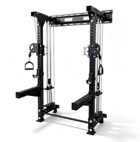 DINUO Promotion : Rack de musculation multifonction mural avec machine à câbles pour entraînement fitness à domicile