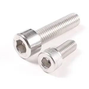 DIN912 A2-70 baja tahan karat Knurled Hex Allen kepala soket sekrup mesin