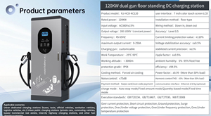 High Efficiency 120kW DC Charger Dual <b>Plugs</b> CCS1 CCS2 GBT Universal EV <b>Charging</b> Station 800*800 Compact Floor Stand <b>Fast</b> Pile - Product Image 4
