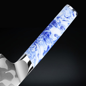 <span class=keywords><strong>10cr15comov</strong></span> 7 lớp mạ thép gọt dao 3.5 inch siêu sắc nét trái cây dao màu xanh trắng sứ mô hình nhựa dao nhà bếp - Product Image 2