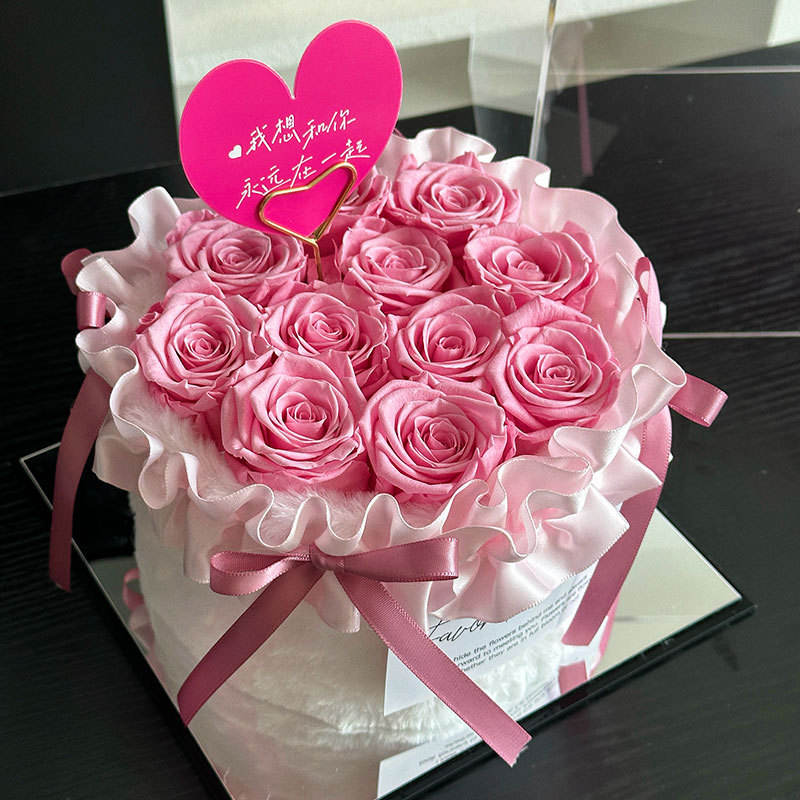 11ดอกไม้นิรันดร์สีชมพูอ่อน